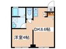 Ｍ Ｔｅｒｒａｃｅ住吉 1DKの間取り