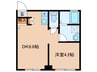 Ｍ Ｔｅｒｒａｃｅ住吉 1DKの間取り