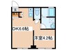 Ｍ Ｔｅｒｒａｃｅ住吉 1DKの間取り