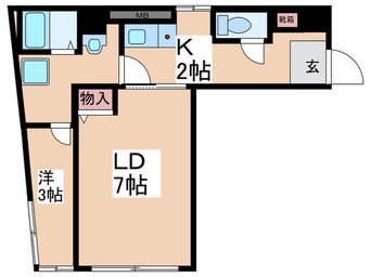 間取図 Ｍ Ｔｅｒｒａｃｅ住吉