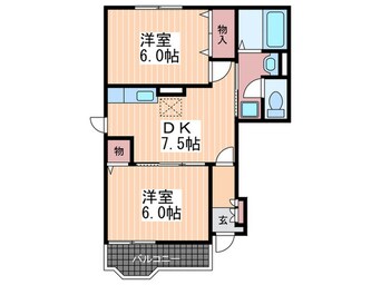 間取図 サニープラザB