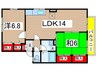セジュ－ルうえすぎ 2LDKの間取り