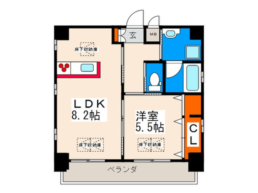 間取図 アクアコート横川