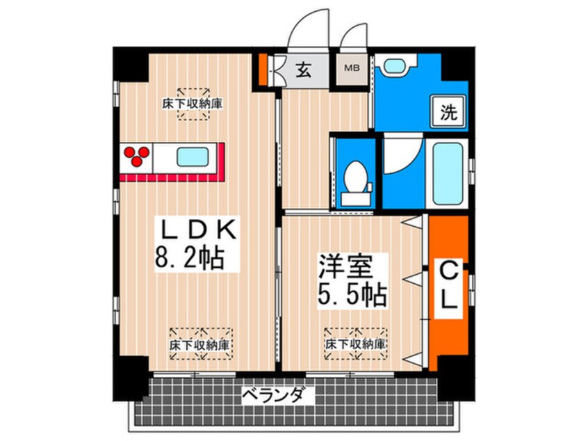 間取図 アクアコート横川