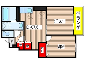 間取図 ベルファインＢ