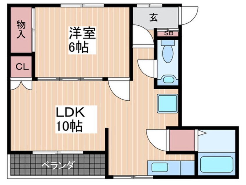 間取図 田渕ビルB棟