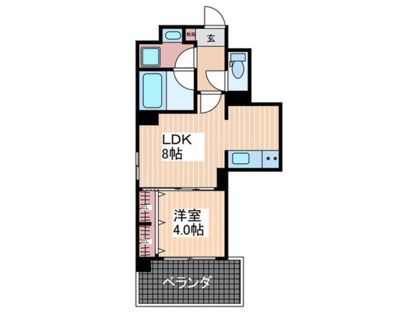 間取図 ＣＡＬＭＥ国泰寺