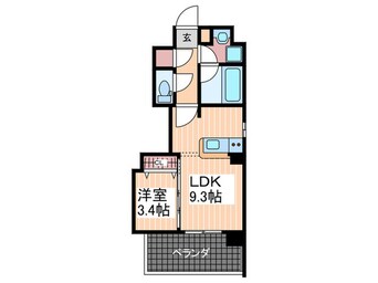 間取図 ＣＡＬＭＥ国泰寺