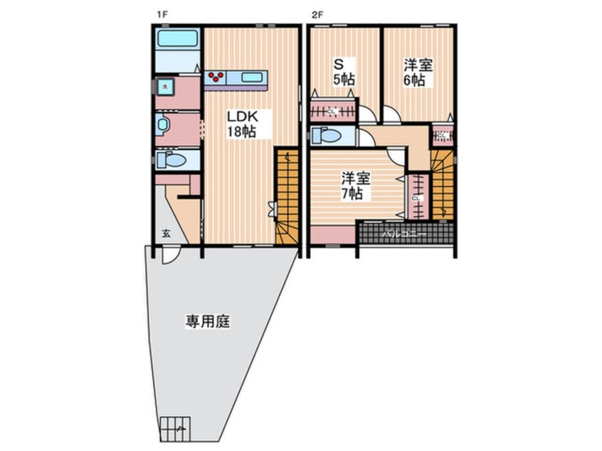 間取図 Casita　Blue　A棟