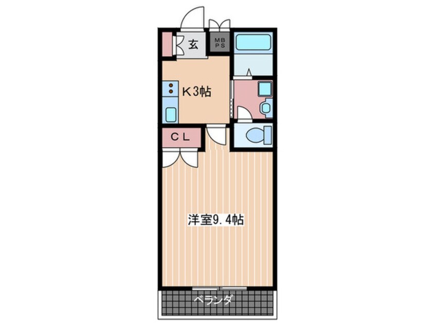 間取図 フォルム幟町(605)