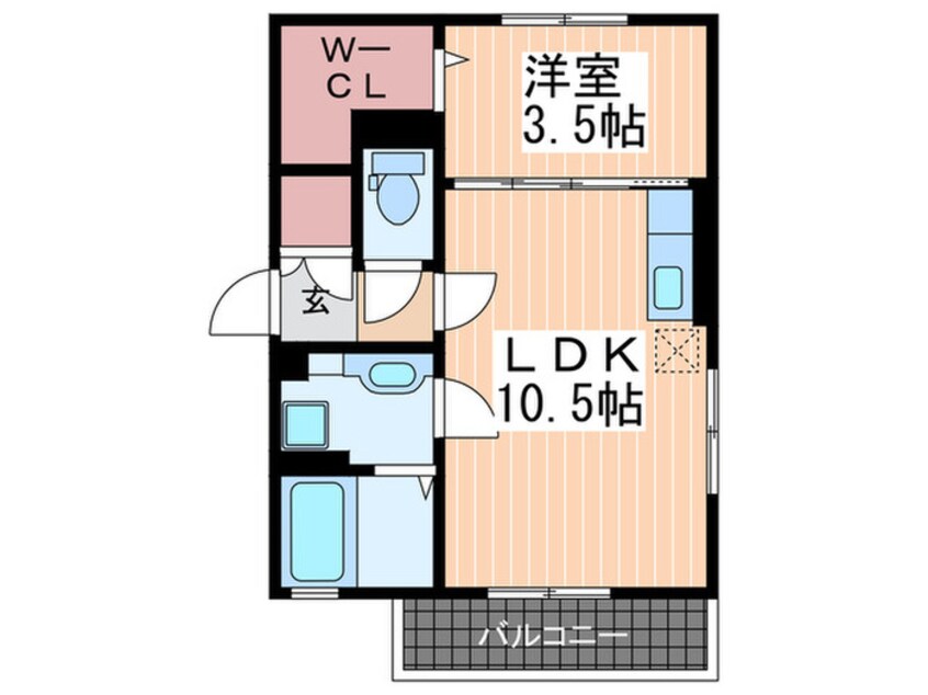 間取図 フェーレス翠町