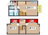 ニュークレストール光ヶ丘 2LDKの間取り