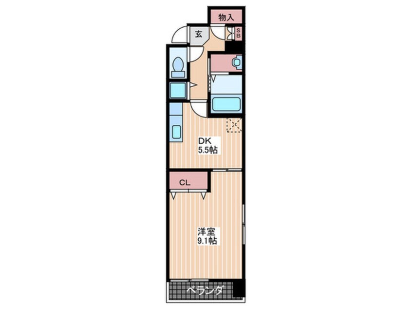 間取図 カ－サ土橋