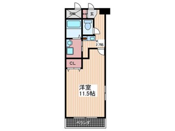 間取図 ｼﾞｪｲｼﾃｨﾐﾗｲｴ大手町(1404)