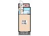 金川ビル 1Kの間取り