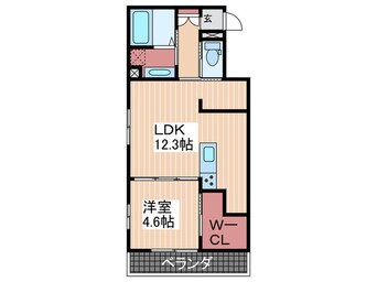 間取図 ジラソーレ中店