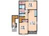 Green　Village Ⅱ 2LDKの間取り