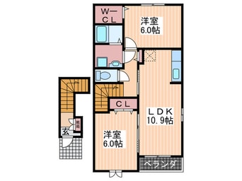 間取図 Green　Village Ⅱ