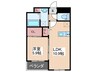 リユニオン 1LDKの間取り