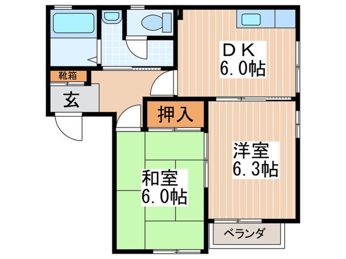 間取り図 K　ガーデン