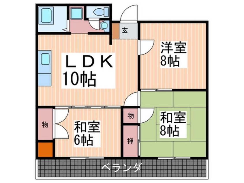 間取図 オキノヤビル