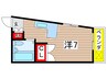 リバーサイドビル 1Rの間取り