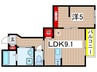 アングーテ 1LDKの間取り