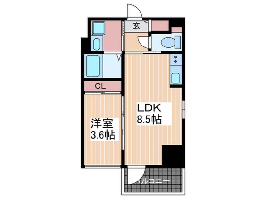 間取図 Ｓ－ＲＥＳＩＤＥＮＣＥ舟入本町