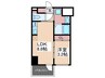Ｓ－ＲＥＳＩＤＥＮＣＥ舟入本町 1LDKの間取り