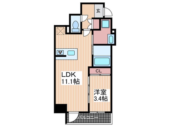 間取り図 Ｓ－ＲＥＳＩＤＥＮＣＥ舟入本町