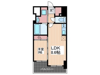 間取図 Ｓ－ＲＥＳＩＤＥＮＣＥ舟入本町