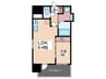 Ｓ－ＲＥＳＩＤＥＮＣＥ舟入本町 1LDKの間取り