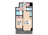 Ｓ－ＲＥＳＩＤＥＮＣＥ舟入本町 1LDKの間取り