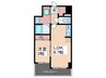 Ｓ－ＲＥＳＩＤＥＮＣＥ舟入本町 1LDKの間取り