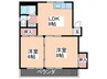 メゾン幸 2LDKの間取り