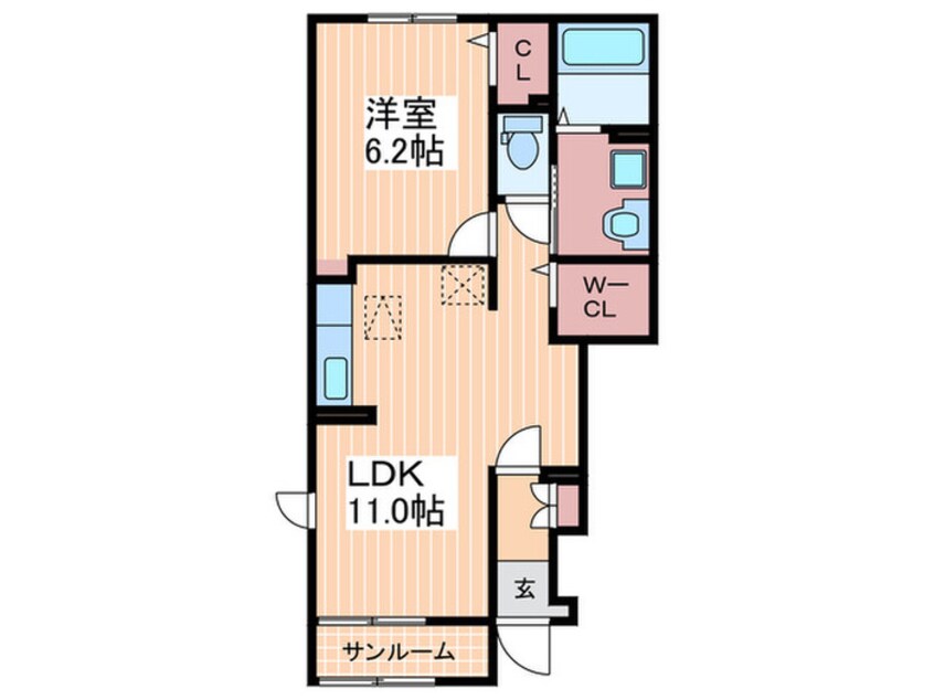 間取図 エスティタート　ブリランテ