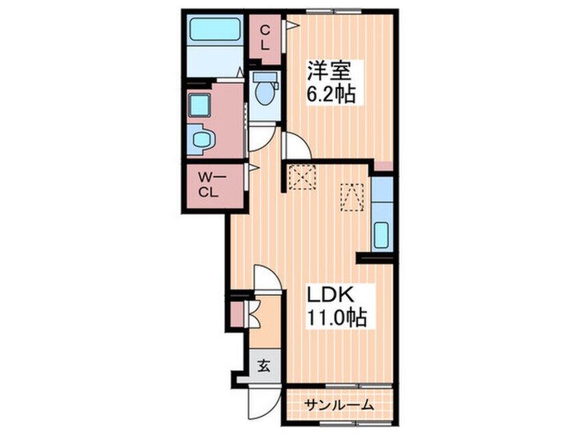 間取図 エスティタート　ブリランテ