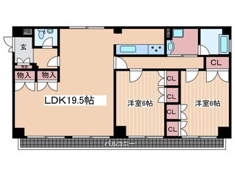 間取図 フレスコ上幟町江盛ビル