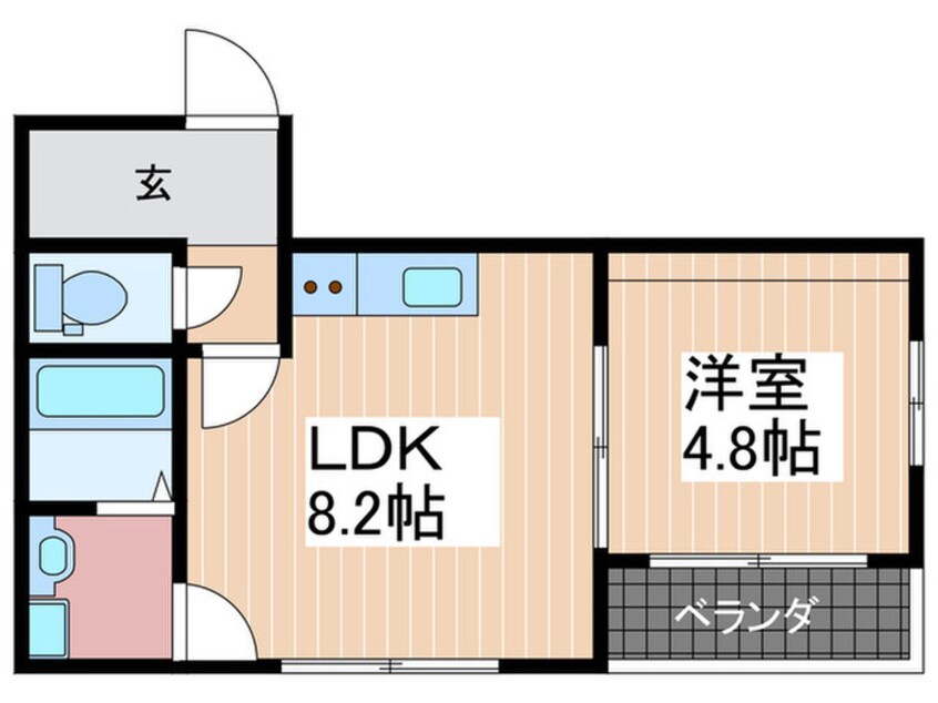 間取図 リノリノアパートメントwithB棟