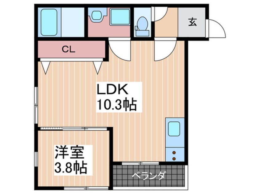 間取図 リノリノアパートメントwithB棟