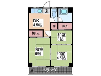 間取図 己斐コ－ポ