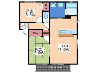 間取図 バリュージュ井原　C棟