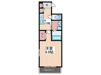 間取図 セブンコート長束駅前　Ｂ棟