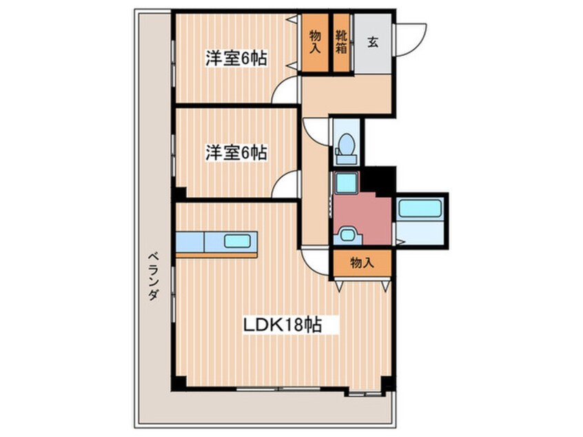 間取図 MARUNISHI BLDG
