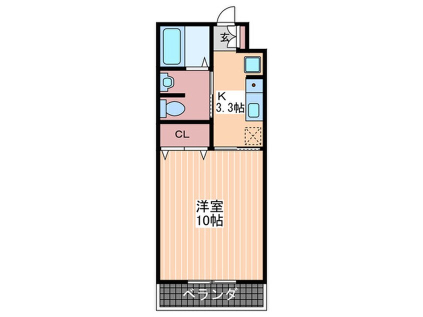 間取図 JRBハイツ矢野Ⅲ番館