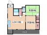 国近ビル 2LDKの間取り