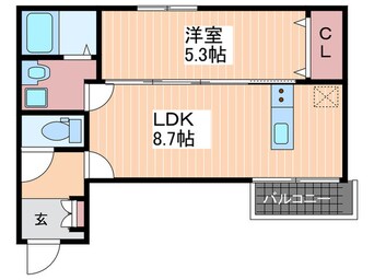 間取図 アドバンス矢野西A棟