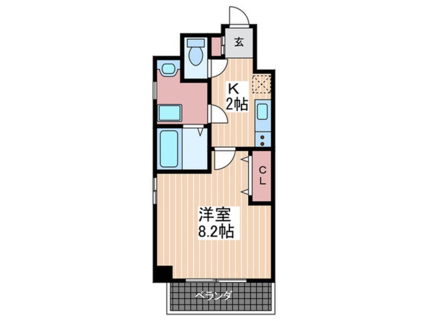 間取図 リバーコート住吉