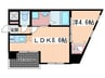 Ｋａｔａｙａｍａ　ＢＬＤＧ２４ 1LDKの間取り