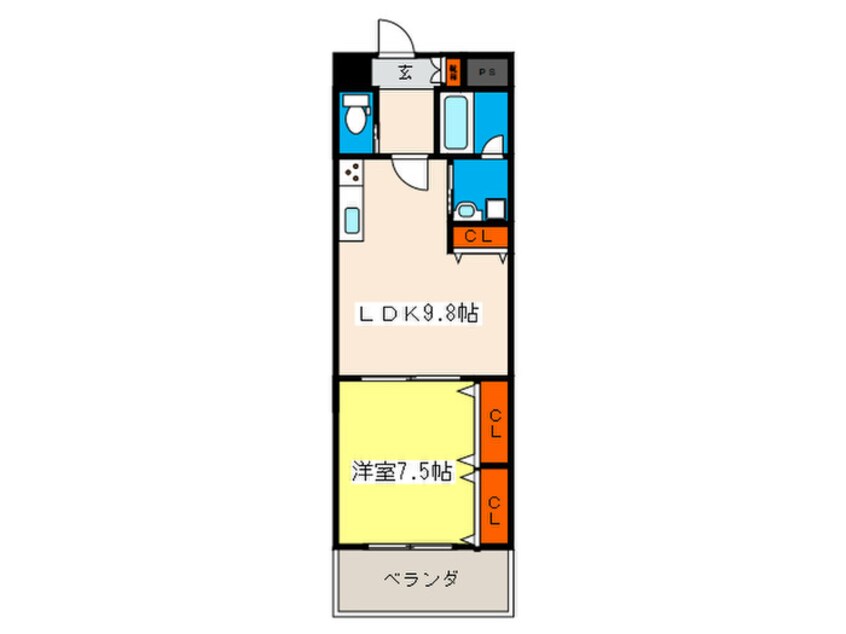 間取図 エリーな横川Ⅱ